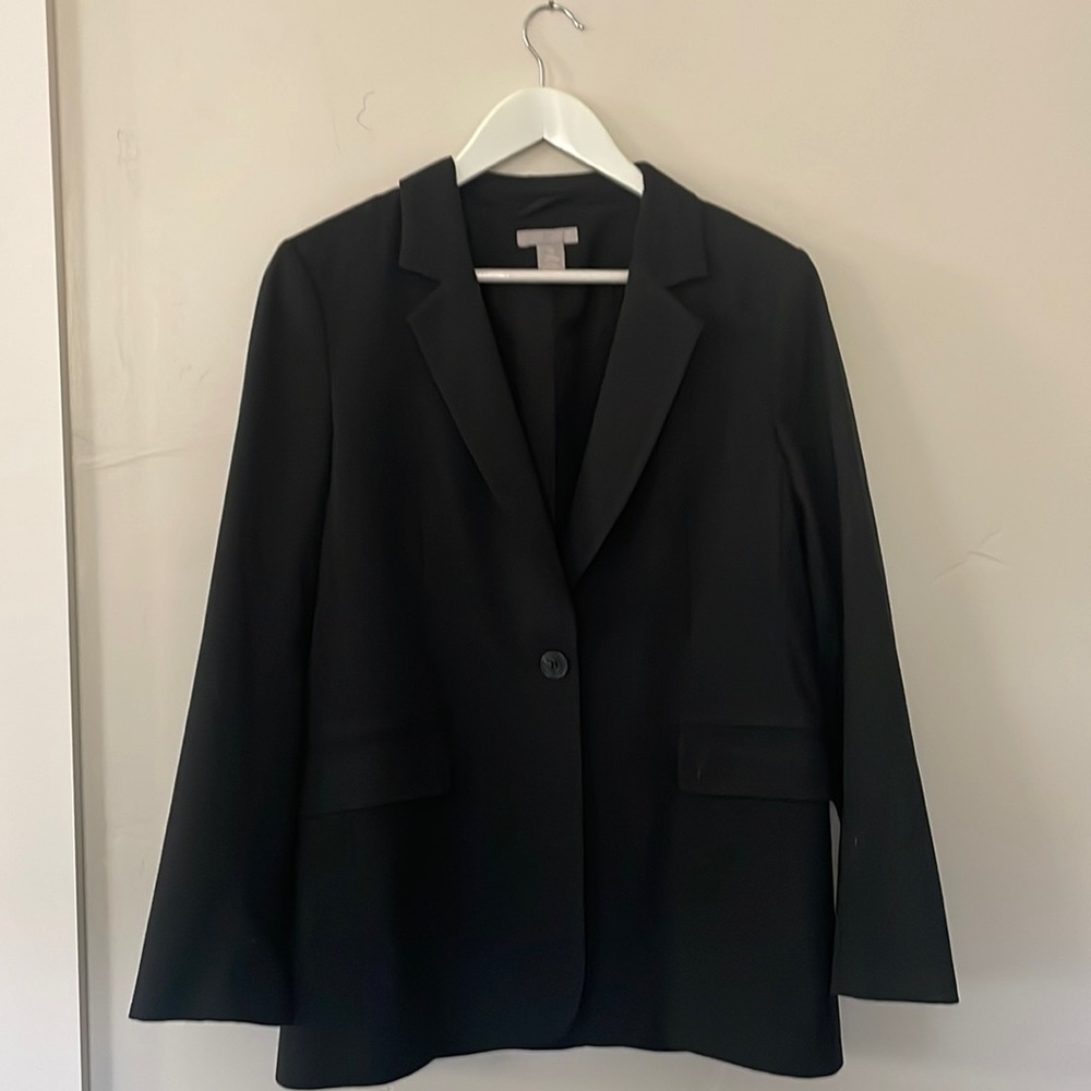 H & M boyfriend style black blazer